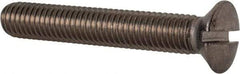 Value Collection - M8x1.25 Metric Coarse, 50mm OAL Slotted Drive Machine Screw - Oval Head, Grade 18-8 & A2 Stainless Steel, Uncoated, Without Washer - Eagle Tool & Supply