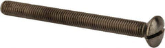 Value Collection - M8x1.25 Metric Coarse, 90mm OAL Slotted Drive Machine Screw - Oval Head, Grade 18-8 & A2 Stainless Steel, Uncoated, Without Washer - Eagle Tool & Supply