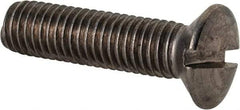 Value Collection - M10x1.50 Metric Coarse, 40mm OAL Slotted Drive Machine Screw - Oval Head, Grade 18-8 & A2 Stainless Steel, Uncoated, Without Washer - Eagle Tool & Supply
