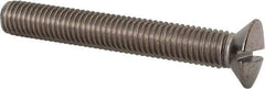 Value Collection - M10x1.50 Metric Coarse, 70mm OAL Slotted Drive Machine Screw - Oval Head, Grade 18-8 & A2 Stainless Steel, Uncoated, Without Washer - Eagle Tool & Supply
