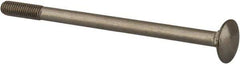 Value Collection - M6x1 100mm Length Under Head, Standard Square Neck, Carriage Bolt - Austenitic Grade A2 Stainless Steel, - Eagle Tool & Supply