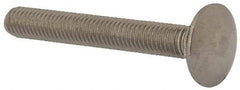 Value Collection - M8x1.25 60mm Length Under Head, Standard Square Neck, Carriage Bolt - Austenitic Grade A2 Stainless Steel, - Eagle Tool & Supply