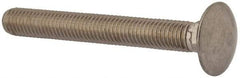 Value Collection - M10x1.5 80mm Length Under Head, Standard Square Neck, Carriage Bolt - Austenitic Grade A2 Stainless Steel, - Eagle Tool & Supply