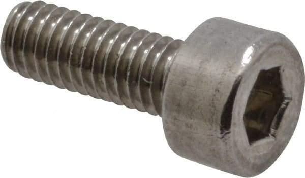 Value Collection - M3x0.50 Metric Coarse Hex Socket Drive, Socket Cap Screw - Grade 316 & Austenitic A4 Stainless Steel, Uncoated, Fully Threaded, 8mm Length Under Head - Eagle Tool & Supply