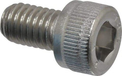 Value Collection - M6x1.00 Metric Coarse Hex Socket Drive, Socket Cap Screw - Grade 316 & Austenitic A4 Stainless Steel, Uncoated, Fully Threaded, 10mm Length Under Head - Eagle Tool & Supply