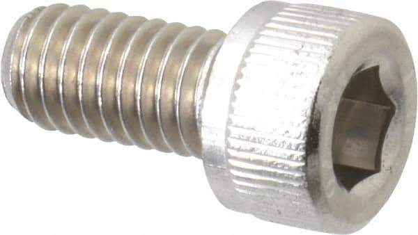 Value Collection - M6x1.00 Metric Coarse Hex Socket Drive, Socket Cap Screw - Grade 316 & Austenitic A4 Stainless Steel, Uncoated, Fully Threaded, 12mm Length Under Head - Eagle Tool & Supply