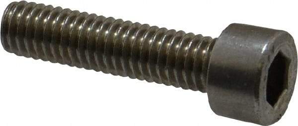 Value Collection - M6x1.00 Metric Coarse Hex Socket Drive, Socket Cap Screw - Grade 316 & Austenitic A4 Stainless Steel, Uncoated, Partially Threaded, 25mm Length Under Head - Eagle Tool & Supply