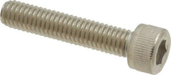 Value Collection - M6x1.00 Metric Coarse Hex Socket Drive, Socket Cap Screw - Grade 316 & Austenitic A4 Stainless Steel, Uncoated, Partially Threaded, 30mm Length Under Head - Eagle Tool & Supply