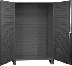Durham - Locking Storage Cabinet - Steel, 48" Wide x 26" Deep x 78" High, Gray - Eagle Tool & Supply