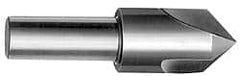 Interstate - 7/8" Head Diam, 1/2" Shank Diam, 3 Flute 90° High Speed Steel Countersink - Eagle Tool & Supply