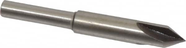 Interstate - 1/4" Head Diam, 3/16" Shank Diam, 3 Flute 60° High Speed Steel Countersink - Eagle Tool & Supply
