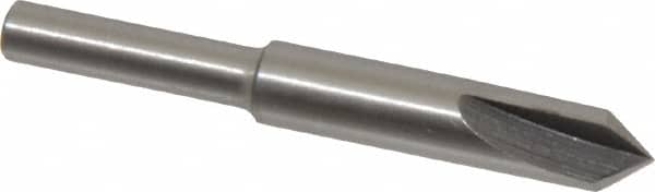 Interstate - 1/4" Head Diam, 3/16" Shank Diam, 3 Flute 82° High Speed Steel Countersink - Eagle Tool & Supply