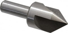 Interstate - 1" Head Diam, 1/2" Shank Diam, 3 Flute 82° High Speed Steel Countersink - Eagle Tool & Supply