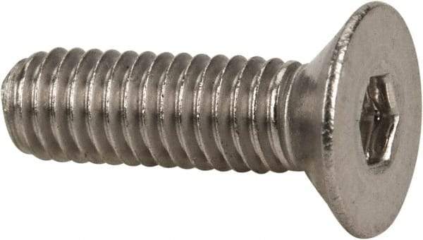 Value Collection - M3x0.50 Metric Coarse Hex Socket Drive, 90° Flat Screw - Grade 316 & Austenitic A4 Stainless Steel, Fully Threaded, 10mm OAL - Eagle Tool & Supply