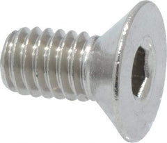Value Collection - M4x0.70 Metric Coarse Hex Socket Drive, 90° Flat Screw - Grade 316 & Austenitic A4 Stainless Steel, Fully Threaded, 8mm OAL - Eagle Tool & Supply