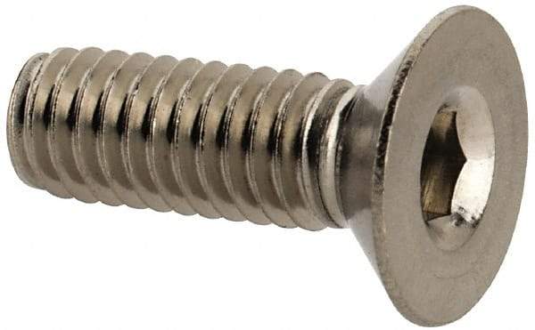 Value Collection - M4x0.70 Metric Coarse Hex Socket Drive, 90° Flat Screw - Grade 316 & Austenitic A4 Stainless Steel, Fully Threaded, 12mm OAL - Eagle Tool & Supply