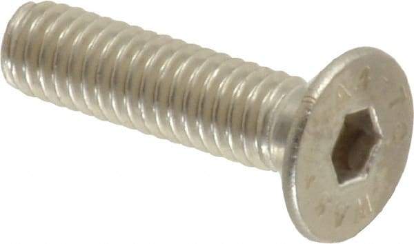 Value Collection - M4x0.70 Metric Coarse Hex Socket Drive, 90° Flat Screw - Grade 316 & Austenitic A4 Stainless Steel, Partially Threaded, 16mm OAL - Eagle Tool & Supply