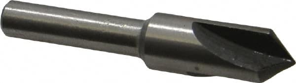 Interstate - 3/8" Head Diam, 1/4" Shank Diam, 3 Flute 90° High Speed Steel Countersink - Eagle Tool & Supply