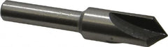 Interstate - 3/8" Head Diam, 1/4" Shank Diam, 3 Flute 90° High Speed Steel Countersink - Eagle Tool & Supply