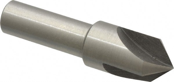 Interstate - 1/2" Head Diam, 3/8" Shank Diam, 3 Flute 90° High Speed Steel Countersink - Eagle Tool & Supply