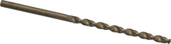 Cleveland - 7/64" 135° Cobalt Jobber Drill - Oxide/Gold Finish, Right Hand Cut, Parabolic Flute, Straight Shank, 2-5/8" OAL, Split Point - Eagle Tool & Supply