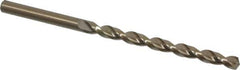 Cleveland - 3/16" 135° Cobalt Jobber Drill - Oxide/Gold Finish, Right Hand Cut, Parabolic Flute, Straight Shank, 3-1/2" OAL, Split Point - Eagle Tool & Supply