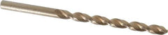 Cleveland - 13/64" 135° Cobalt Jobber Drill - Oxide/Gold Finish, Right Hand Cut, Parabolic Flute, Straight Shank, 3-5/8" OAL, Split Point - Eagle Tool & Supply