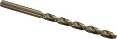 Cleveland - 15/64" 135° Cobalt Jobber Drill - Oxide/Gold Finish, Right Hand Cut, Parabolic Flute, Straight Shank, 3-7/8" OAL, Split Point - Eagle Tool & Supply