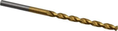 Cleveland - 9/64" 135° Cobalt Jobber Drill - TiN Finish, Right Hand Cut, Parabolic Flute, Straight Shank, 2-7/8" OAL, Split Point - Eagle Tool & Supply