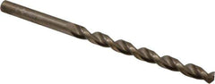 Cleveland - #6 135° Cobalt Jobber Drill - Oxide/Gold Finish, Right Hand Cut, Parabolic Flute, Straight Shank, 3-3/4" OAL, Split Point - Eagle Tool & Supply