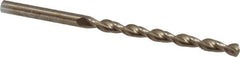 Cleveland - #9 135° Cobalt Jobber Drill - Oxide/Gold Finish, Right Hand Cut, Parabolic Flute, Straight Shank, 3-5/8" OAL, Split Point - Eagle Tool & Supply