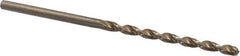 Cleveland - #39 135° Cobalt Jobber Drill - Oxide/Gold Finish, Right Hand Cut, Parabolic Flute, Straight Shank, 2-3/8" OAL, Split Point - Eagle Tool & Supply