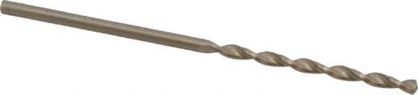 Cleveland - #49 135° Cobalt Jobber Drill - Oxide/Gold Finish, Right Hand Cut, Parabolic Flute, Straight Shank, 2" OAL, Split Point - Eagle Tool & Supply
