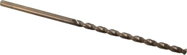 Cleveland - #14, 135° Point, Parabolic Flute, Cobalt Taper Length Drill Bit - Oxide/Gold Finish, 3-3/8" Flute Length, 5-3/4" OAL, Series 2575 - Eagle Tool & Supply