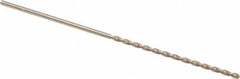 Cleveland - #39, 135° Point, Parabolic Flute, Cobalt Taper Length Drill Bit - Oxide/Gold Finish, 2-1/2" Flute Length, 4-5/8" OAL, Series 2575 - Eagle Tool & Supply