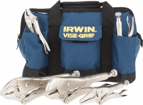 Irwin - 5 Piece Locking Plier Set - Comes in Kit Bag - Eagle Tool & Supply