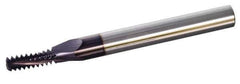 Scientific Cutting Tools - 1-8 UNC, 0.62" Cutting Diam, 4 Flute, Solid Carbide Helical Flute Thread Mill - Internal Thread, 1.55" LOC, 4" OAL, 5/8" Shank Diam - Eagle Tool & Supply