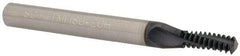 Scientific Cutting Tools - 1/4-20 UNC, 0.18" Cutting Diam, 3 Flute, Solid Carbide Helical Flute Thread Mill - Internal Thread, 0.521" LOC, 2-1/2" OAL, 1/4" Shank Diam - Eagle Tool & Supply