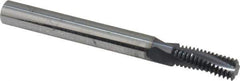 Scientific Cutting Tools - 5/16-24 UNF, 0.234" Cutting Diam, 3 Flute, Solid Carbide Helical Flute Thread Mill - Internal Thread, 0.641" LOC, 2-1/2" OAL, 1/4" Shank Diam - Eagle Tool & Supply