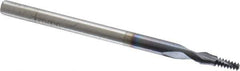 Accupro - #4-40 UNC, 0.085" Cutting Diam, 2 Flute, Solid Carbide Helical Flute Thread Mill - Internal Thread, 7/32" LOC, 2" OAL, 1/8" Shank Diam - Eagle Tool & Supply
