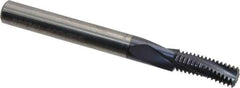 Accupro - 5/16-24 UNF, 0.235" Cutting Diam, 3 Flute, Solid Carbide Helical Flute Thread Mill - Internal Thread, 5/8" LOC, 2-1/2" OAL, 1/4" Shank Diam - Eagle Tool & Supply