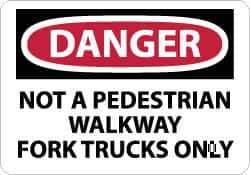 NMC - "Danger - Non-Potable Water - Do Not Drink", 10" Long x 14" Wide, Aluminum Safety Sign - Rectangle, 0.04" Thick, Use for Accident Prevention - Eagle Tool & Supply