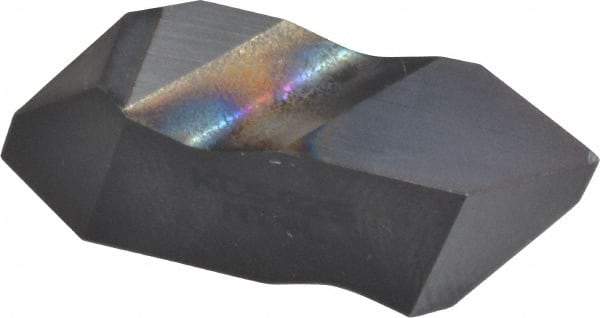 Kennametal - NT4 Grade KC5025, Internal/External Partial Profile 60° Threading Insert - 1.25 to 6.25mm & 4 to 20 TPI Ext Pitch, 20 to 6.25mm & 4 to 12 TPI Int Pitch, Left Hand Insert, TiAlN Finish, Carbide - Eagle Tool & Supply