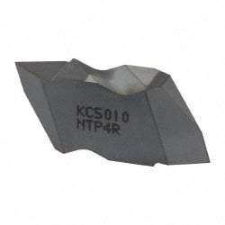 Kennametal - NTP4 Grade KC5010, Internal/External Partial Profile 60° Threading Insert - 1.25 to 6.25mm & 4 to 20 TPI Ext Pitch, 20 to 6.25mm & 4 to 12 TPI Int Pitch, Right Hand Insert, TiAlN Finish, Carbide - Eagle Tool & Supply