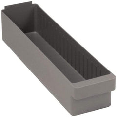 Quantum Storage - 23-7/8" Deep, Red High-Impact Polystyrene Drawer Bin - 4-5/8" High x 5-9/16" Wide x 23-7/8" Long - Eagle Tool & Supply