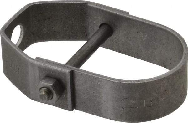 Empire - 1-1/4" Pipe, 3/8" Rod, Carbon Steel Adjustable Clevis Hanger - Black - Eagle Tool & Supply