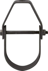 Empire - 2-1/2" Pipe, 1/2" Rod, Carbon Steel Adjustable Clevis Hanger - Black - Eagle Tool & Supply