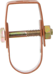 Empire - 3/4" Pipe, 3/8" Rod, Carbon Steel Adjustable Clevis Hanger - Copper Plated - Eagle Tool & Supply