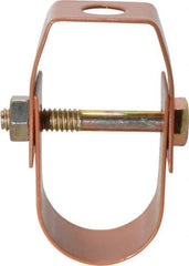 Empire - 1" Pipe, 3/8" Rod, Carbon Steel Adjustable Clevis Hanger - Copper Plated - Eagle Tool & Supply