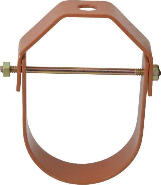 Empire - 3" Pipe, 1/2" Rod, Carbon Steel Adjustable Clevis Hanger - Copper Plated - Eagle Tool & Supply